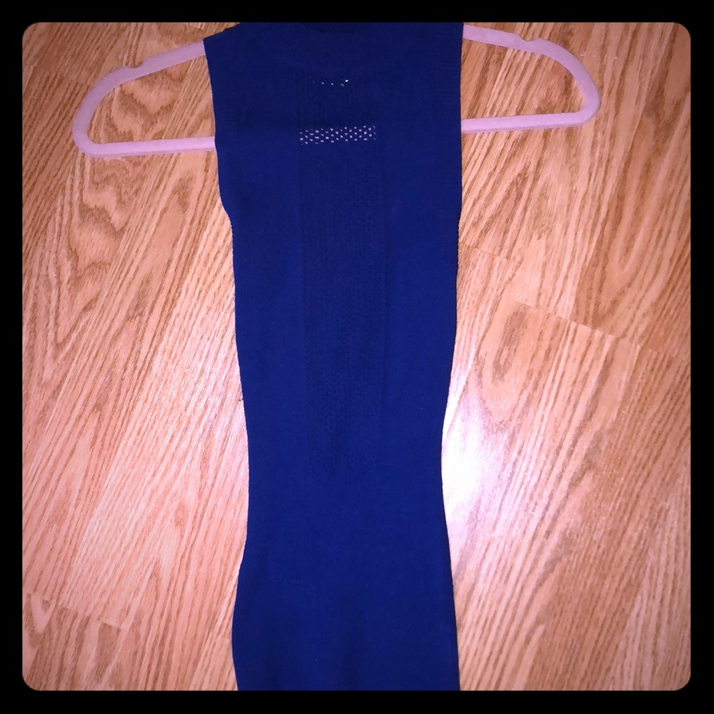 Alexander McQueen ribbed tank top royal blue